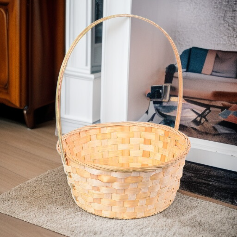 竹編手提舞蹈花籃