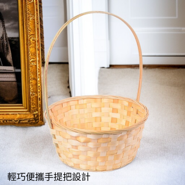 竹編手提舞蹈花籃