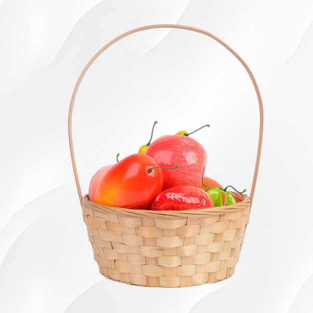 竹編手提舞蹈花籃