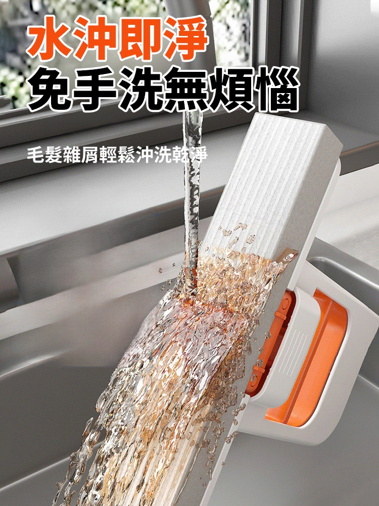 迷你手持小拖把家用桌面乾濕噴水免手洗清理
