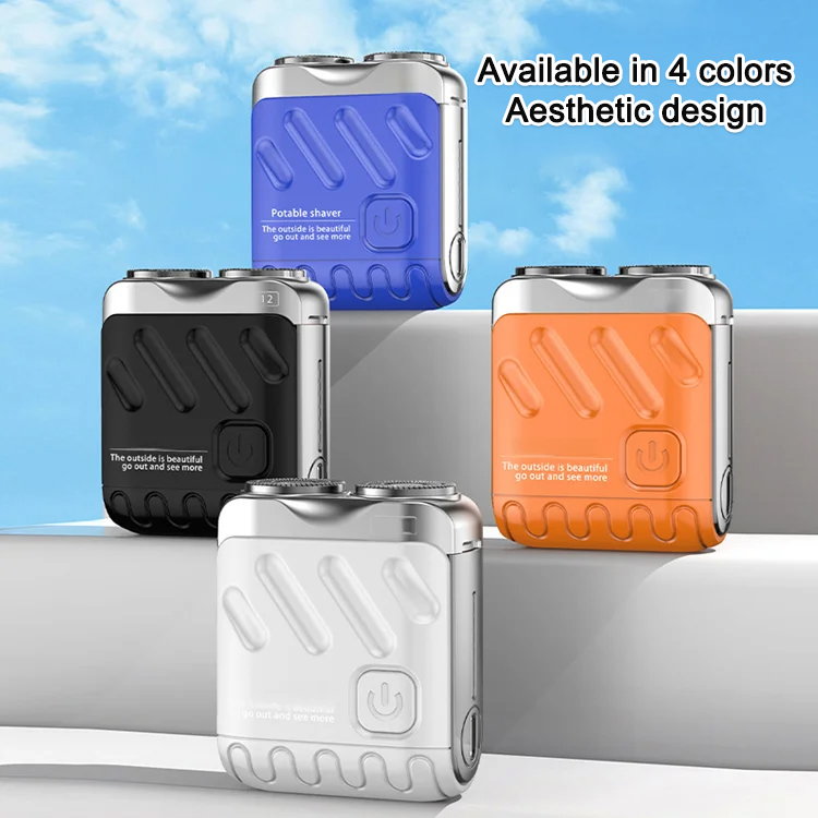 Rotary double ring electric shaver