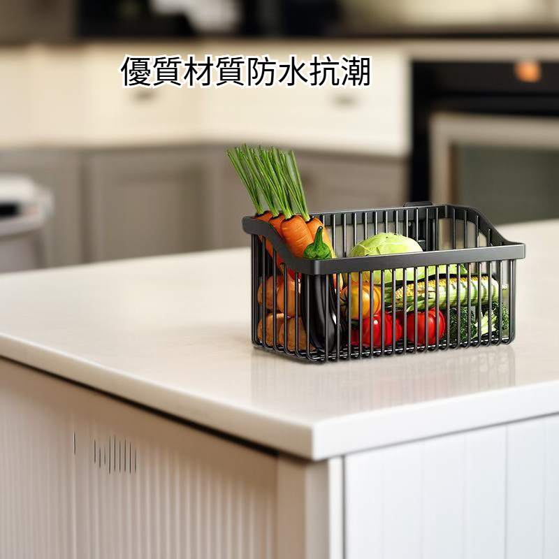 實用免打孔收納籃