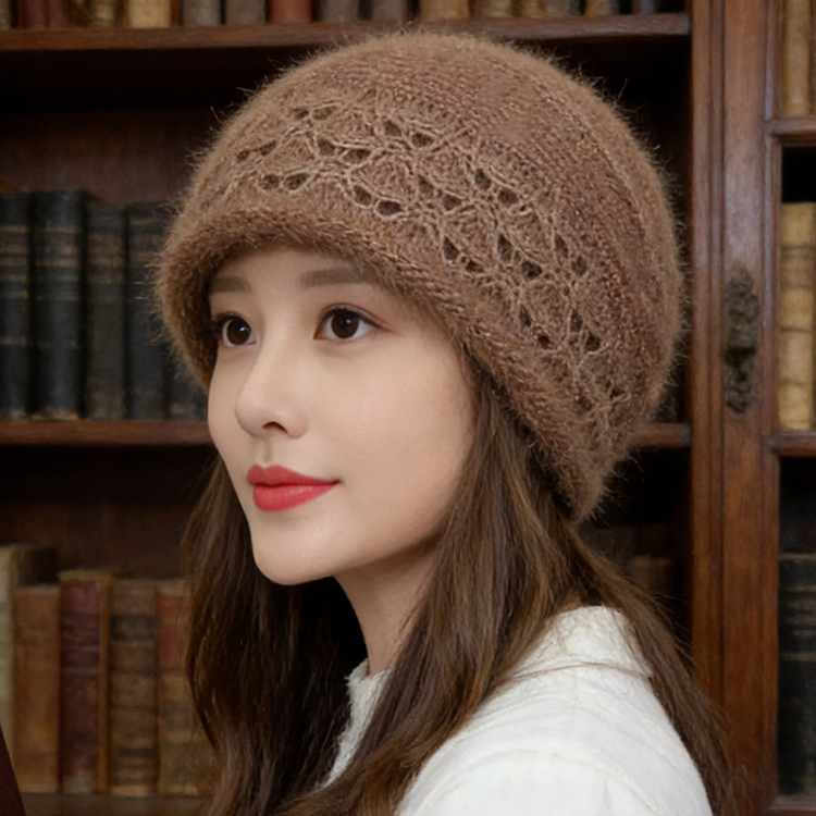 手工加厚保暖針織帽