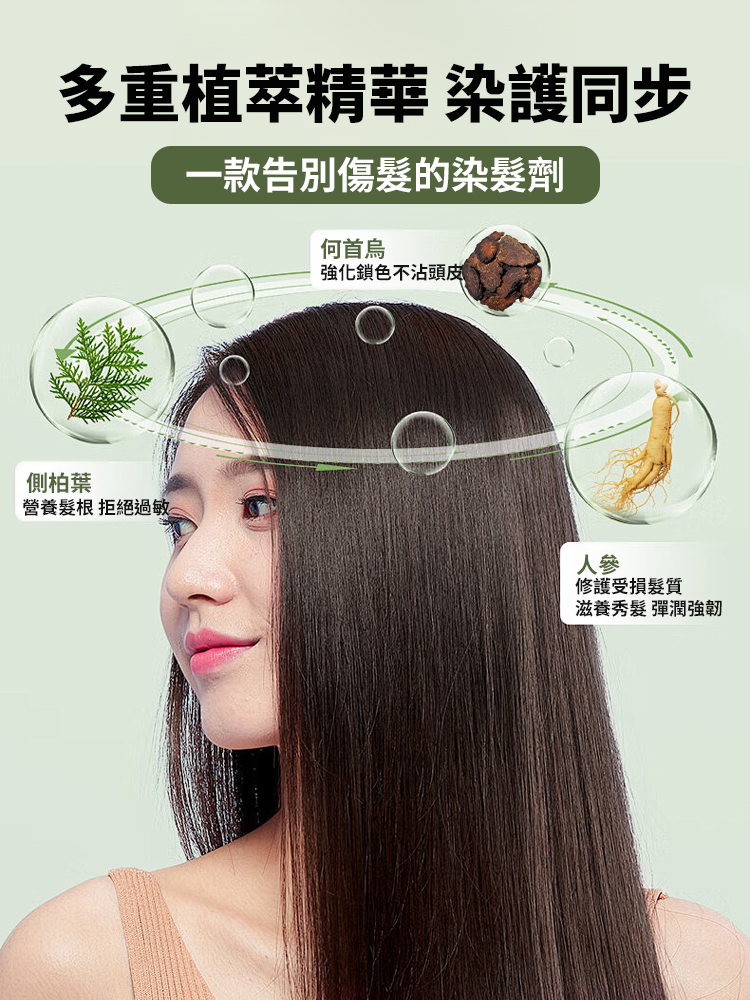 植萃精油染髮護髮修復髮膜套裝