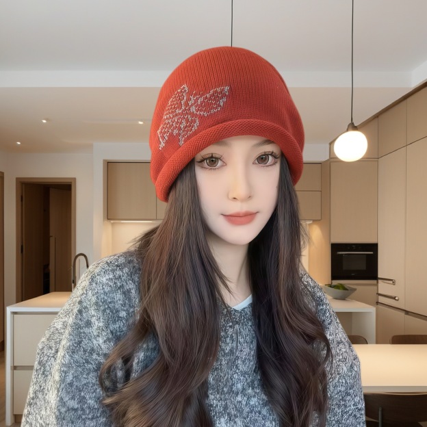 【巨顯臉小】捲邊抽繩堆堆帽