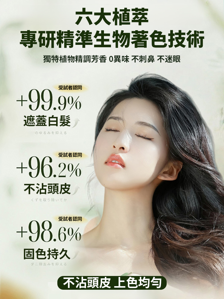 植萃精油染髮護髮修復髮膜套裝