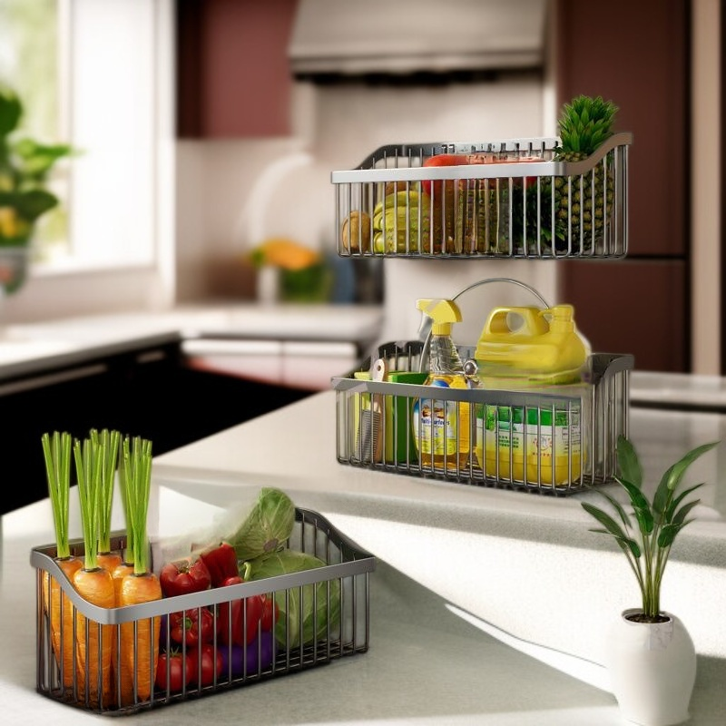 實用免打孔收納籃