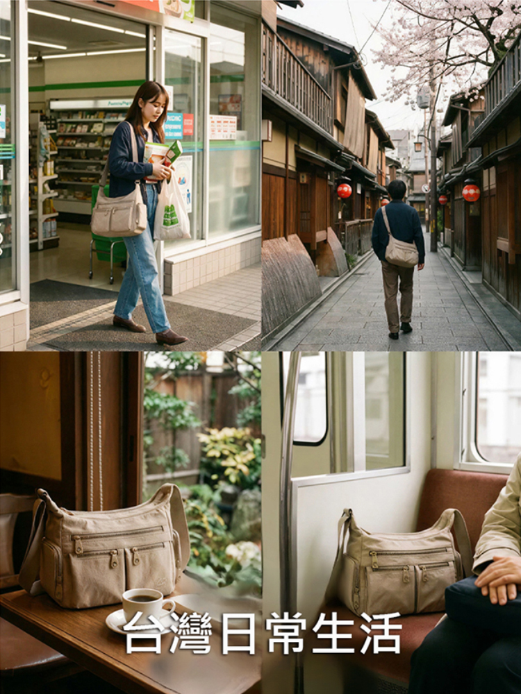 【京都匠精神】多層大容量單肩包