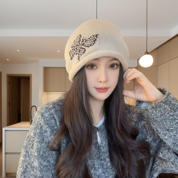 【巨顯臉小】捲邊抽繩堆堆帽