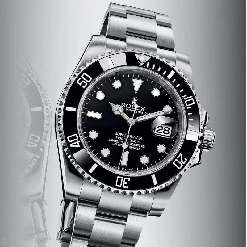 サブマリーナー41 mmオイスター、41 mm、オイスタースチール、リファレンス 124060