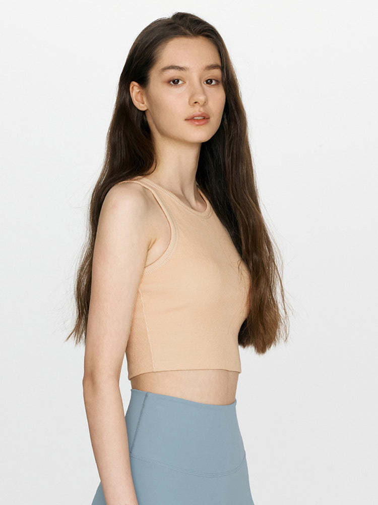 ベーシック　パット付き タンクトップ