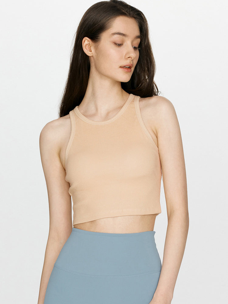 ベーシック　パット付き タンクトップ