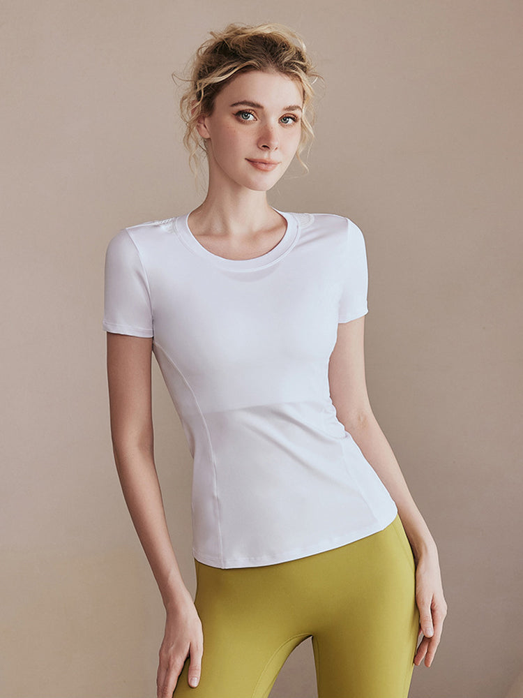 バックメッシュ　通気速乾　半袖シャツ