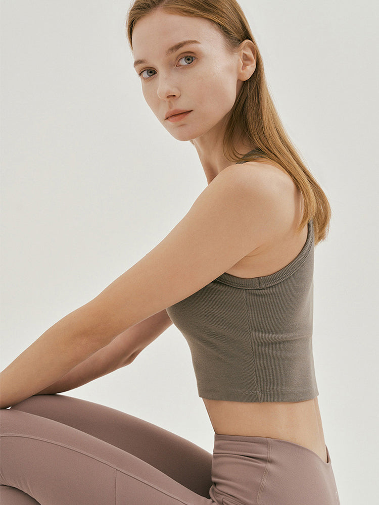 ベーシック　パット付き タンクトップ