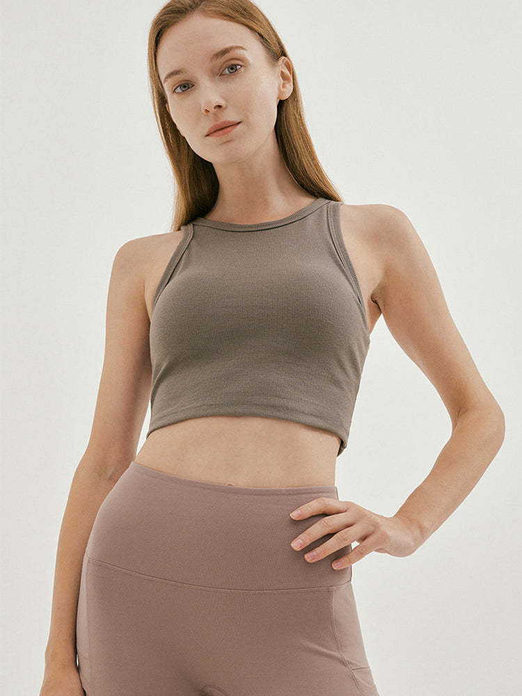 ベーシック　パット付き タンクトップ