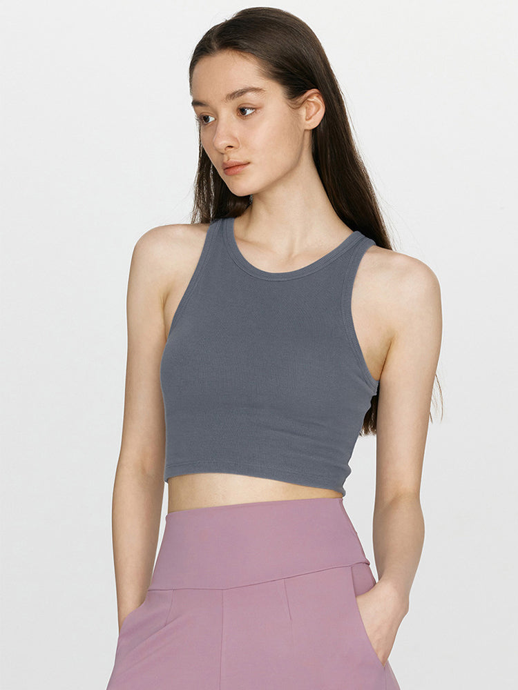 ベーシック　パット付き タンクトップ