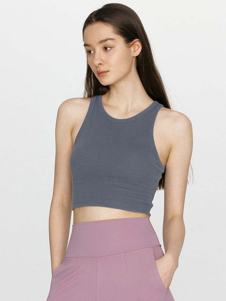 ベーシック　パット付き タンクトップ