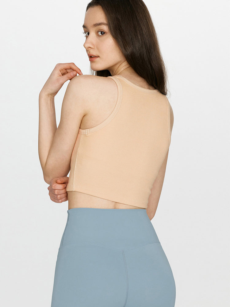 ベーシック　パット付き タンクトップ