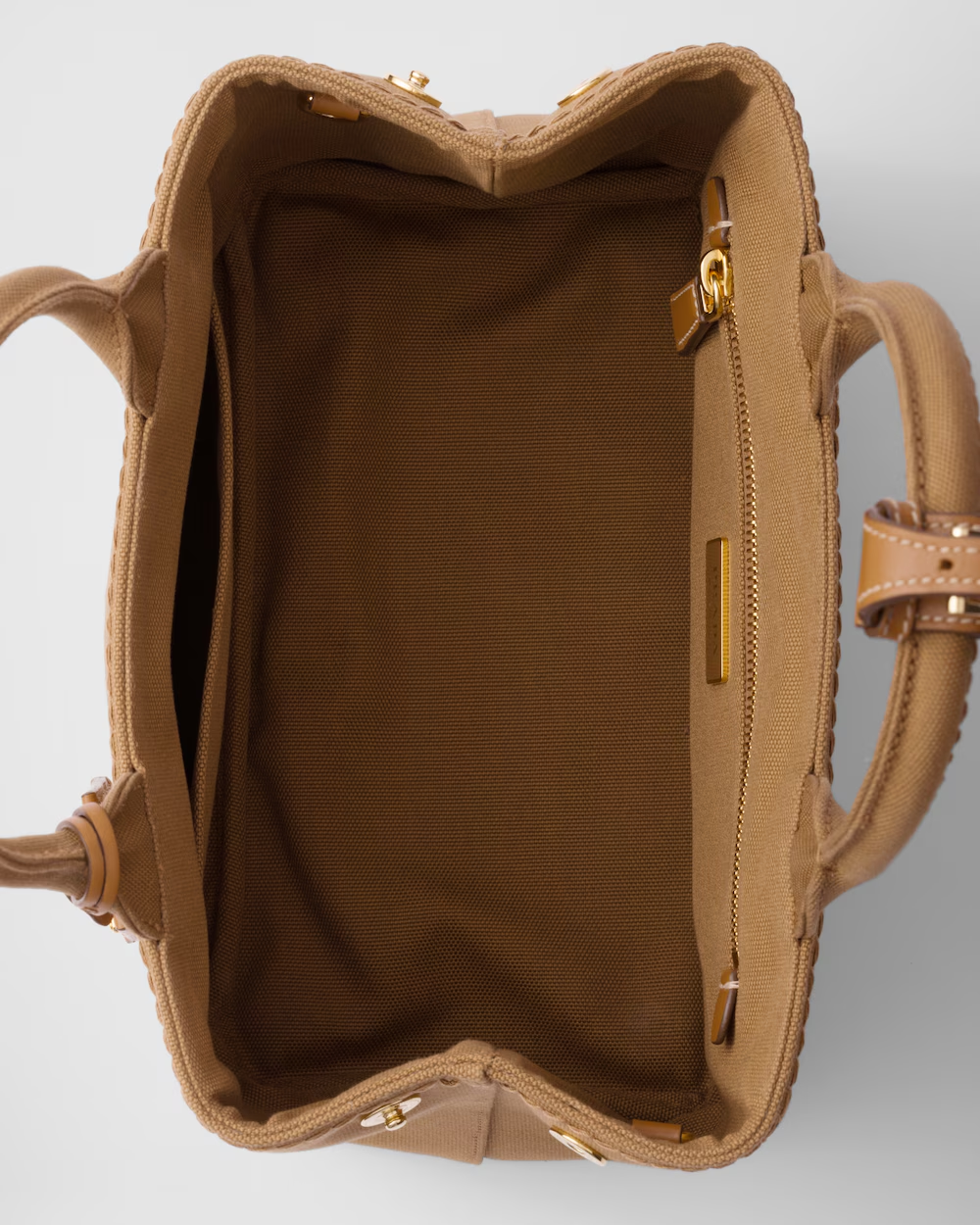 【今季注目★】PRADAスモール コットンキャンバス ハンドバッグ