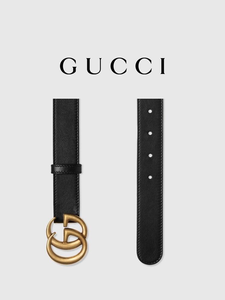 GUCCI グッチ GGマーモント コレクション スリムベルト 3cm幅