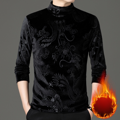 龍紋雪貂絨衛衣