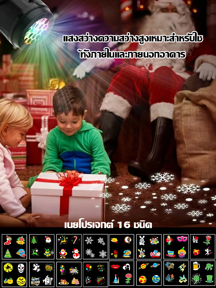 🎄ตั้งแต่ฉันติดตั้งโปรเจ็กเตอร์คริสต์มาสนี้ ทุกคนที่เห็นก็ถามฉันว่าฉันซื้อมาจากไหน
