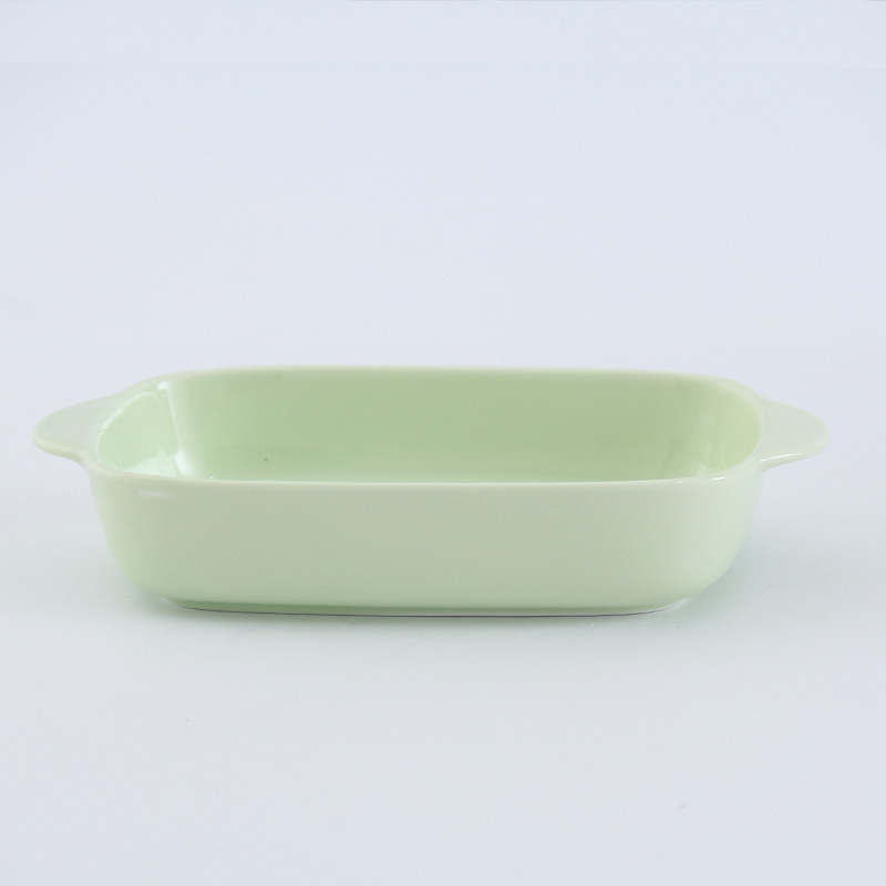 กล่องอาหารพร้อมหูจับผลิตจากเซรามิก สำหรับทำข้าวอบชีส