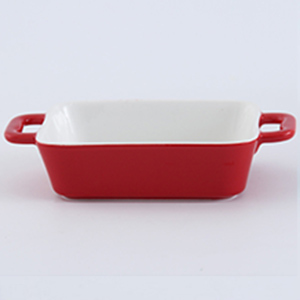 กล่องอาหารพร้อมหูจับผลิตจากเซรามิก สำหรับทำข้าวอบชีส