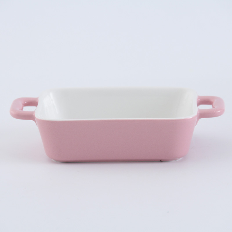 กล่องอาหารพร้อมหูจับผลิตจากเซรามิก สำหรับทำข้าวอบชีส