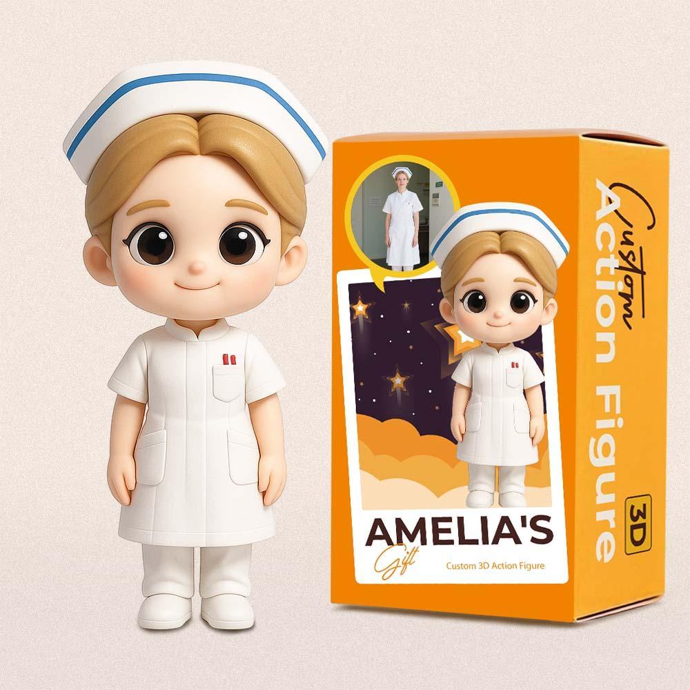 Custom 3D Action Figure from Photo Unique & Thoughtful Gift for Nurses