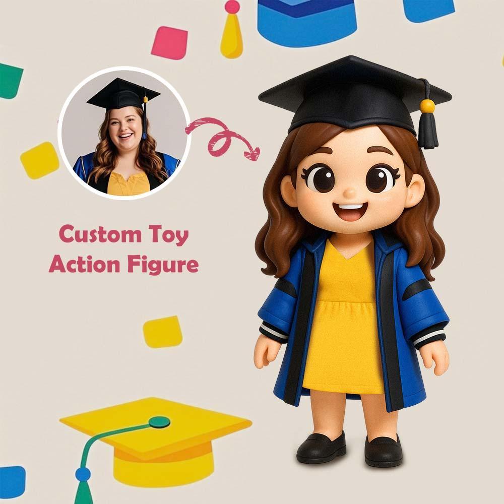 Custom 3D Action Figure From Your Photo Personalized Toy Figure to Him Custom Action Figure Graduation Gifts