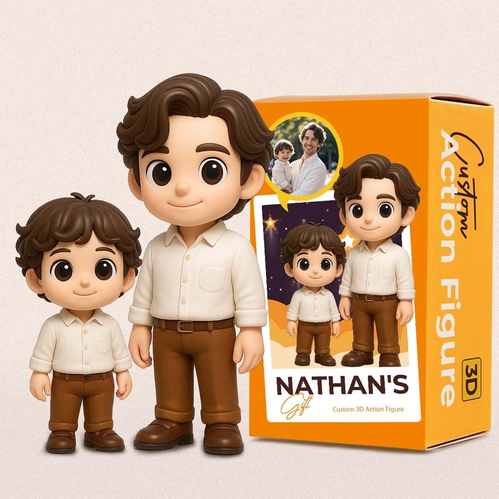 Custom 3D Action Figure From Your Photo Personalized Toy Figure  Custom Action Figure Gifts For Dad