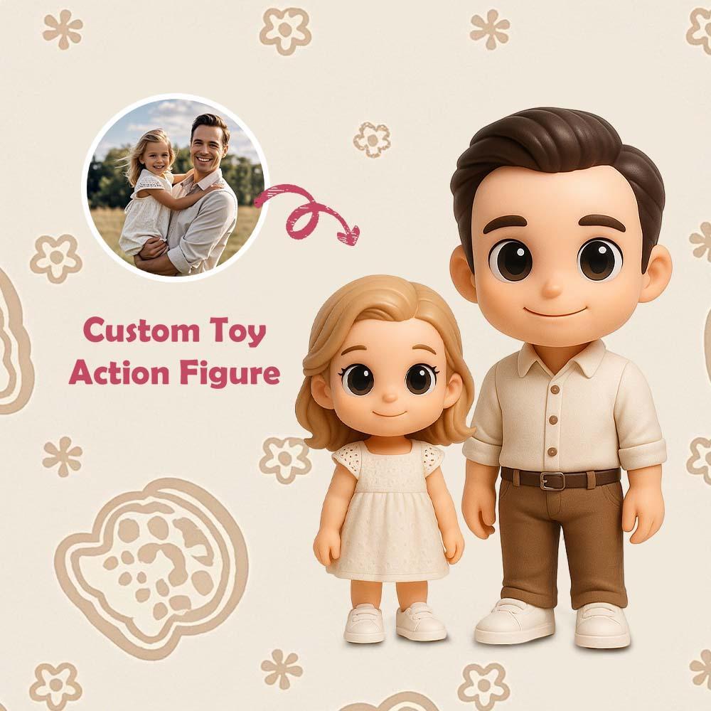 Custom 3D Action Figure From Your Photo Personalized Toy Figure  Custom Action Figure Gifts For Dad