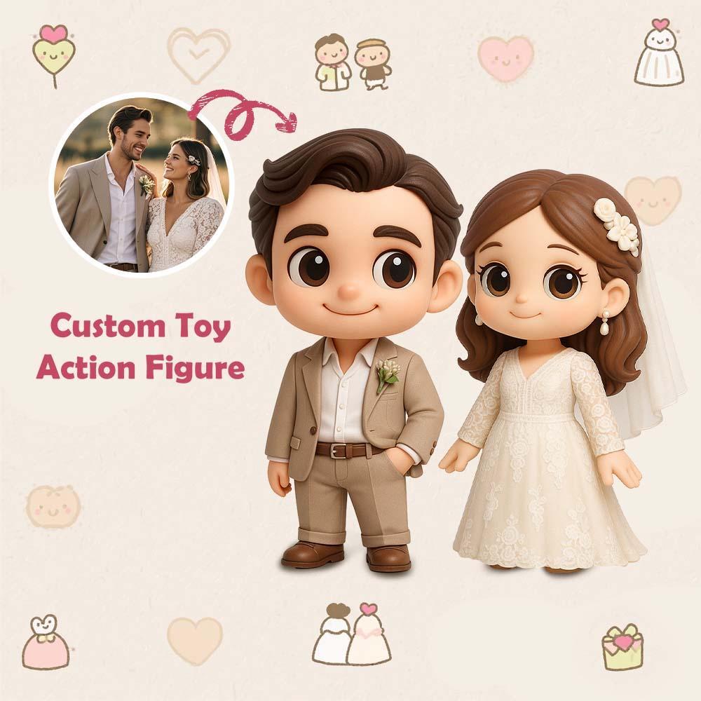 Custom 3D Action Figure From Your Photo Personalized Toy Figure to Him/Her  Custom Action Figure Wedding Gifts