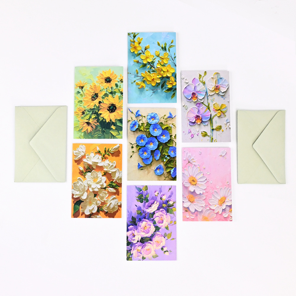 パールペーパー サンキューカード&封筒セット ギフトやイベントに最適なプレミアムシマーグリーティングカードセット - 