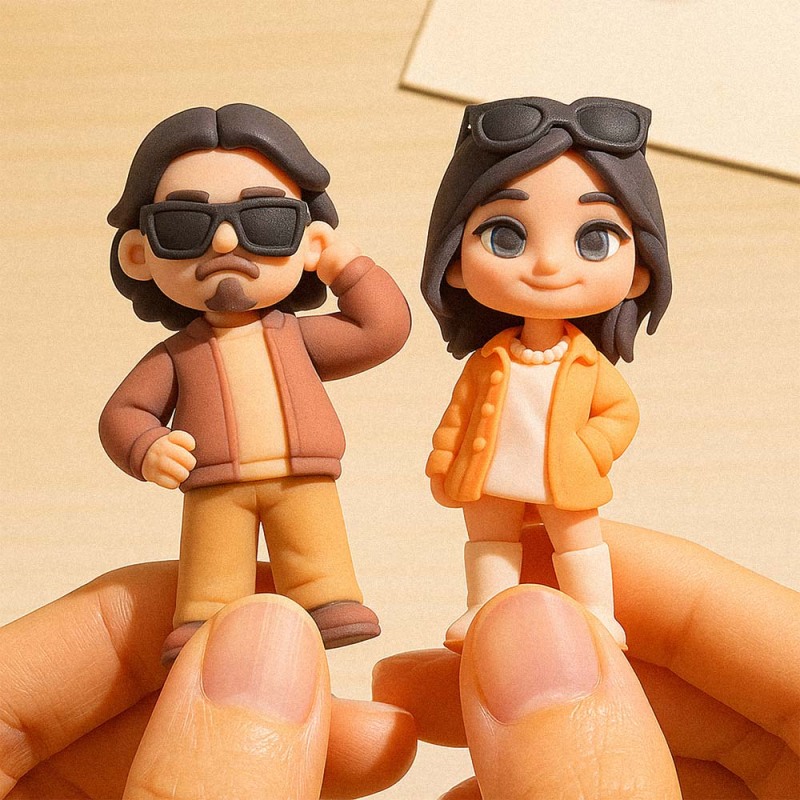 写真から作るカスタム3dミニフィギュア 母の日のプレゼントにママへ