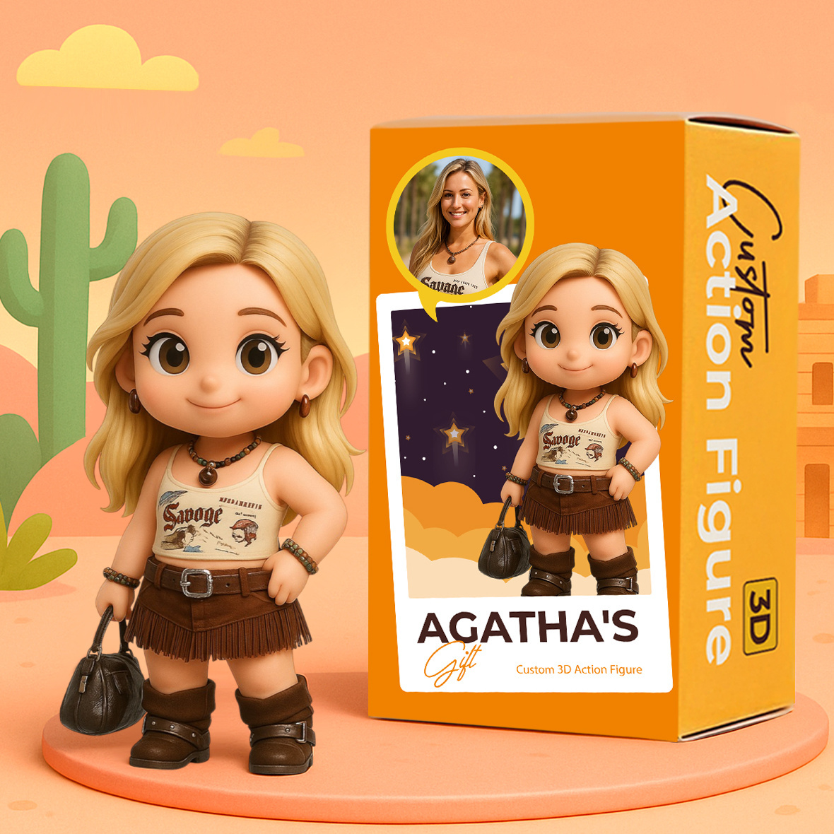 Custom Cartoon 3D Figurine Personalized Single Character Model Based on Photo Cute Style Action Figure for Gift or Display  Personalized 3D Mini Figure Custom Cartoon Style Doll from Your Photo Unique Collectible Gift for Her or Him  Custom Made 3D Charac