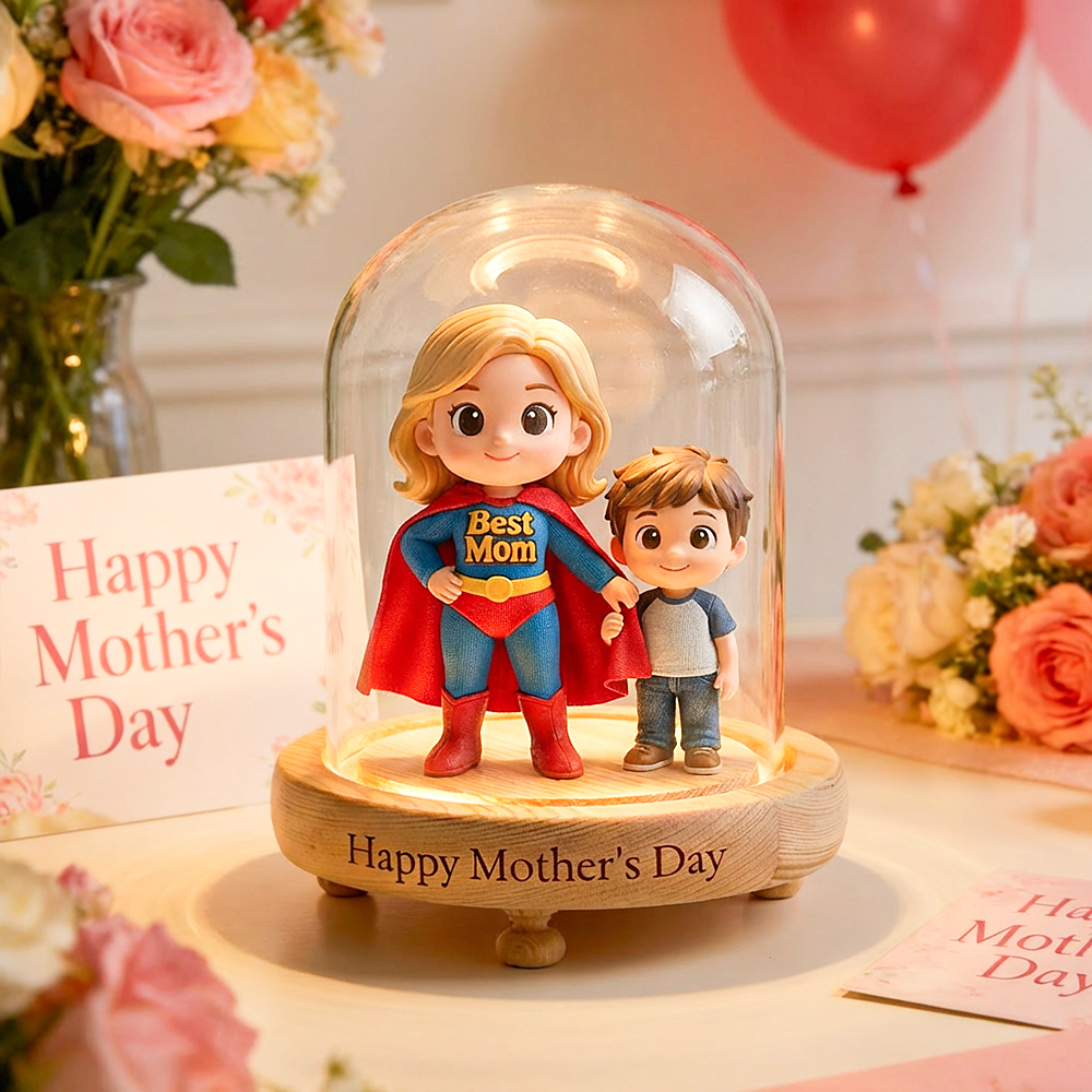 写真から3dフィギュアのナイトライトを作成する母の日のギフト - 