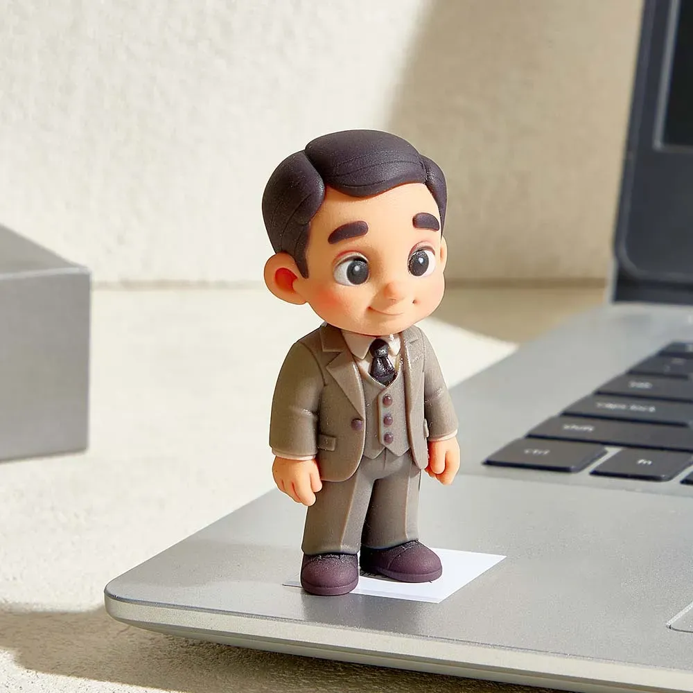 お父さんのためのパーソナライズされた 3D フィギュア – 家庭やオフィスのディスプレイに意味のある父の日のギフト