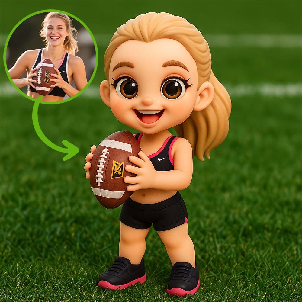 Custom 3D Figurine Photo to Sculpture Gift for  for NFL Fans Personalized Sports Present