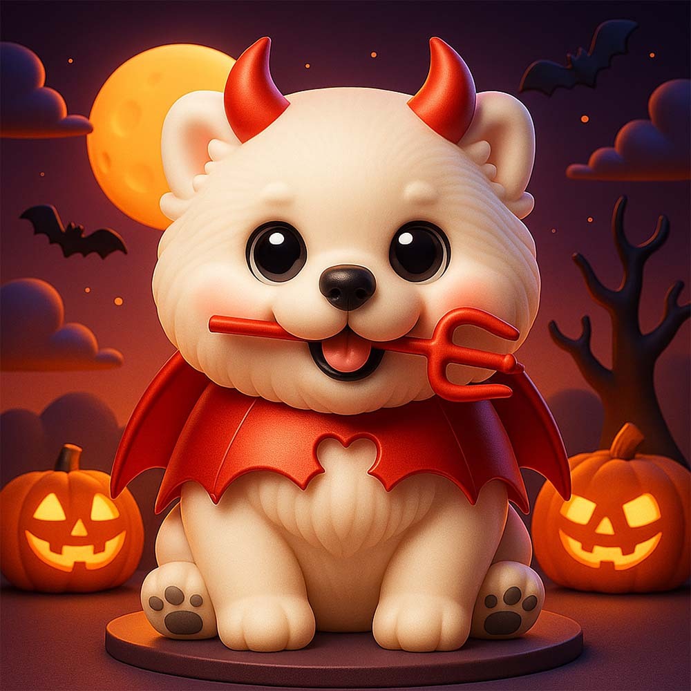 Custom Spooky Family 3D Figure Kid Safe Halloween Decor Gift Set for Children