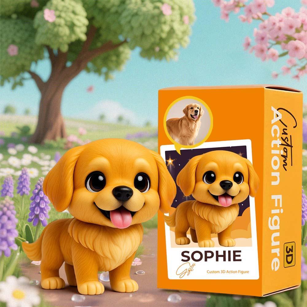 Custom 3D Action Figure From Your Photo Personalized Toy Figure Custom Action Figure Gifts For Pet Lovers