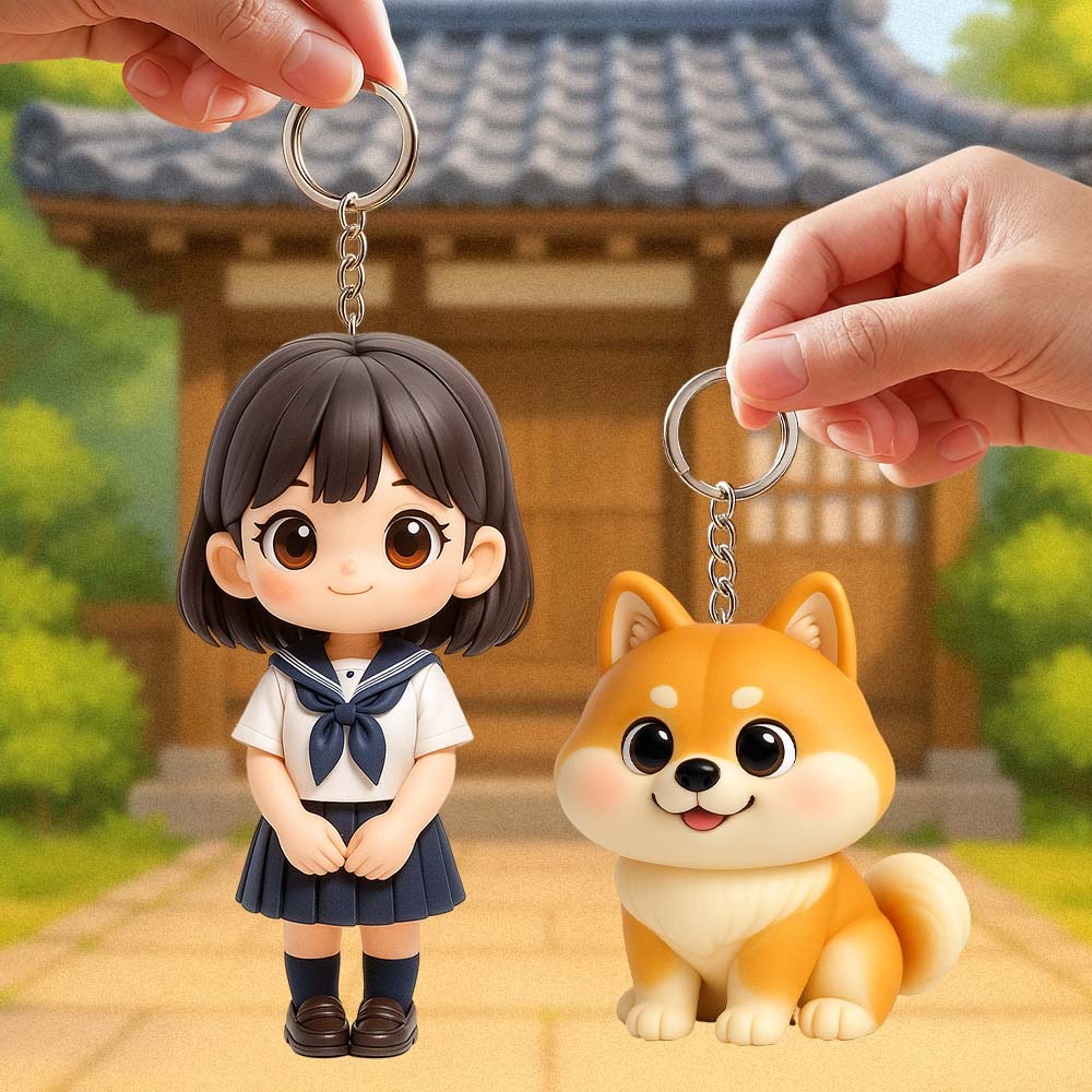 写真から作るカスタム3Dキーリング｜世界にひとつのオーダーメイドギフト｜恋人・家族・友達へのプレゼントに最適