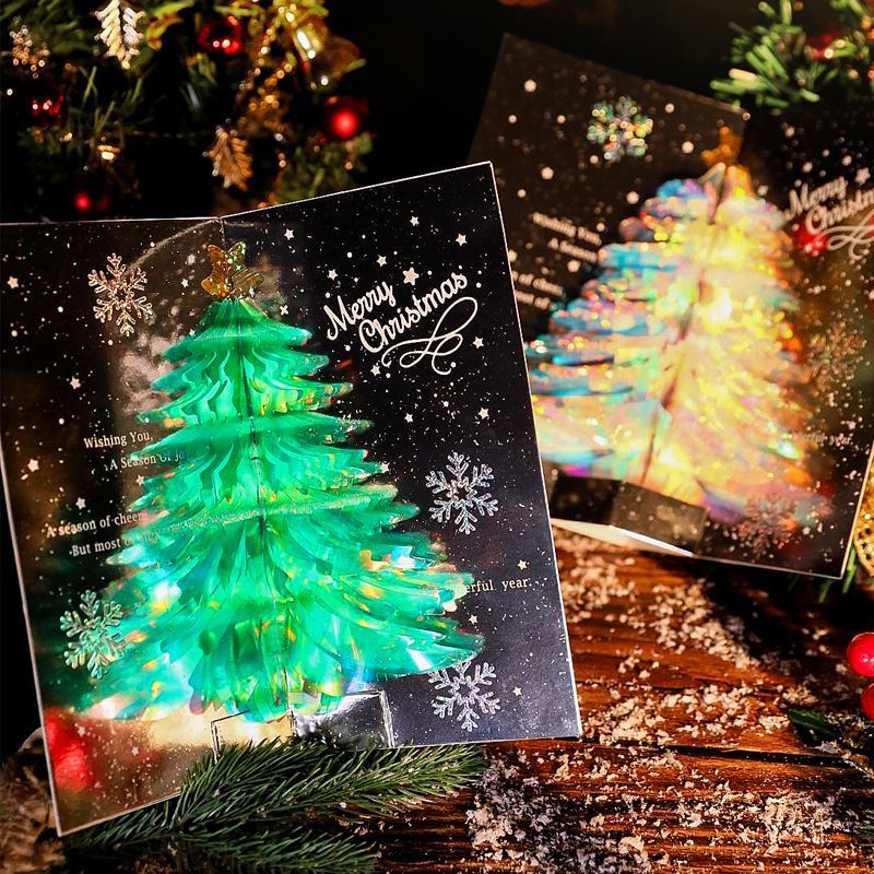 3D Christmas Card Pop-Up Greeting Card