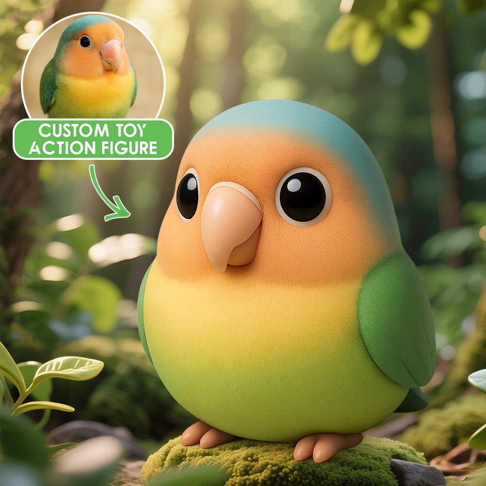 Custom 3D Figurine From Photo Personalized Action Figure Lifelike Toy Model Unique Gift For Pet Lovers