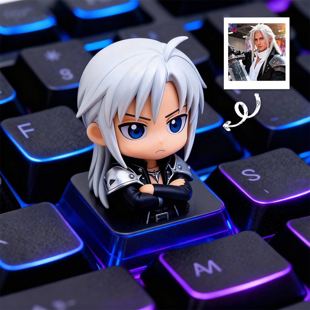 Custom 3D Keycap Anime Character Personalized Artisan Keycap Unique Gift for Gamers Otaku Streamers Mechanical Keyboard Accessory
