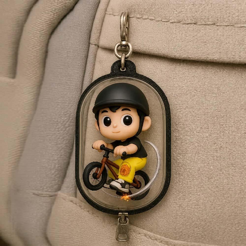 写真からのカスタム 3D ミニフィギュアキーホルダーパーソナライズされたバックパックチャーム - 