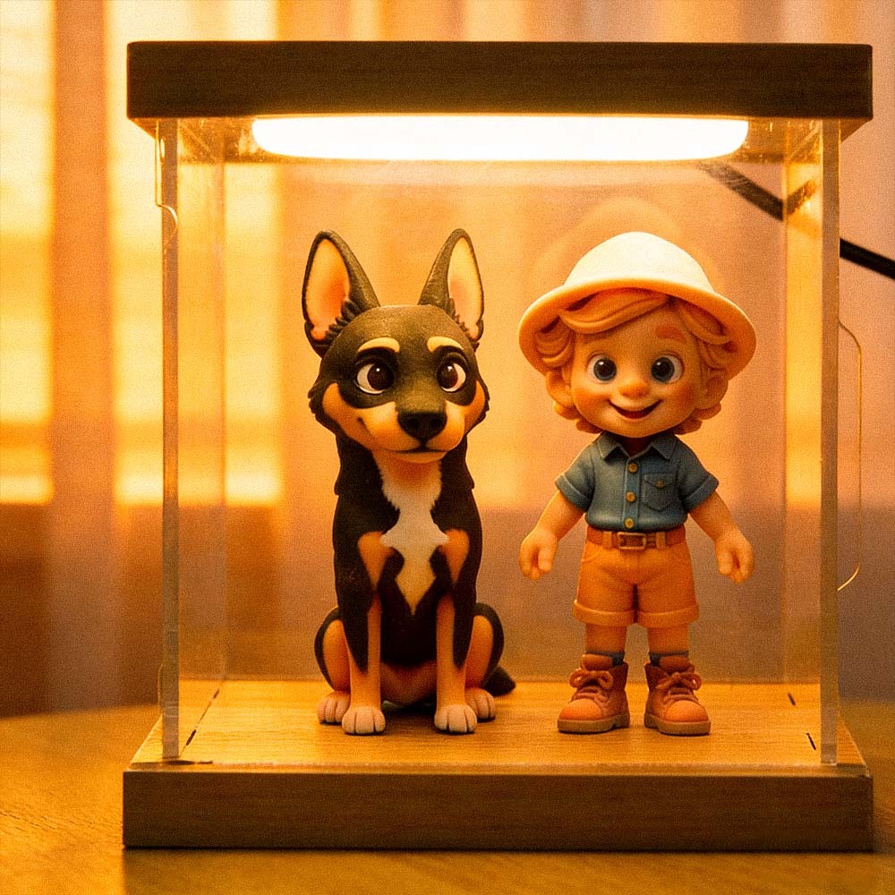 カスタムフォトミニフィギュアledライトホームデコレーションカップルの誕生日記念日や特別な機会のためのユニークでロマンチックなギフト - 