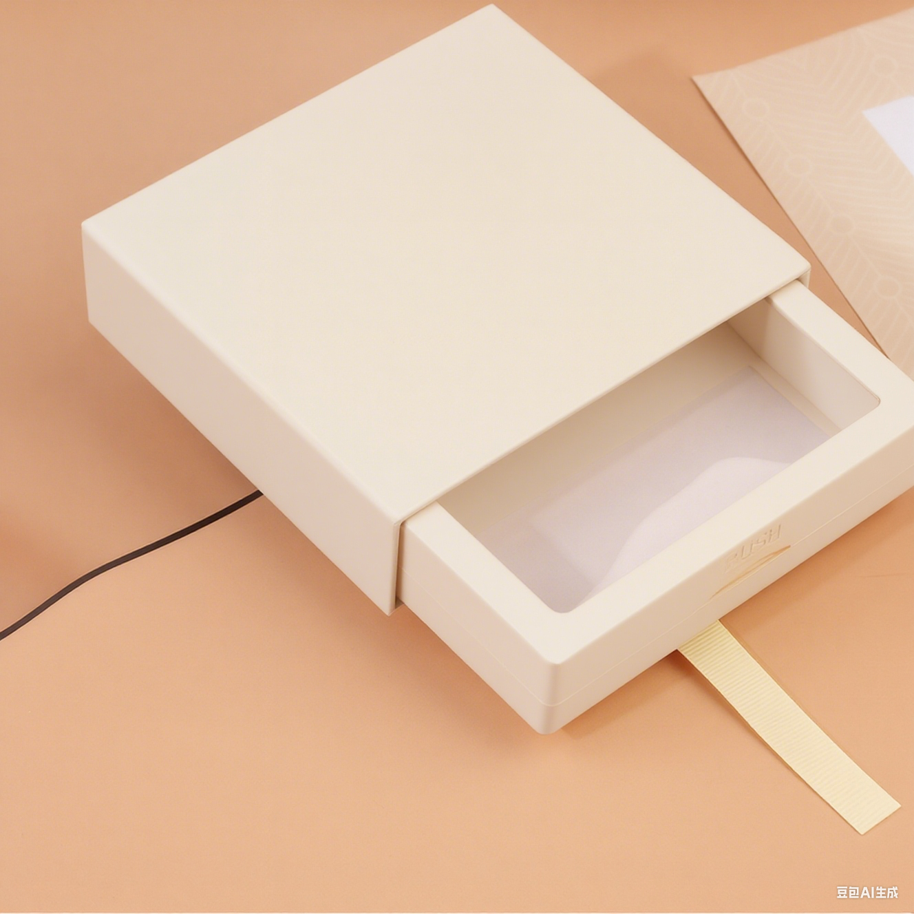 Drawer-style Packaging Box-Apricot-9*9cm