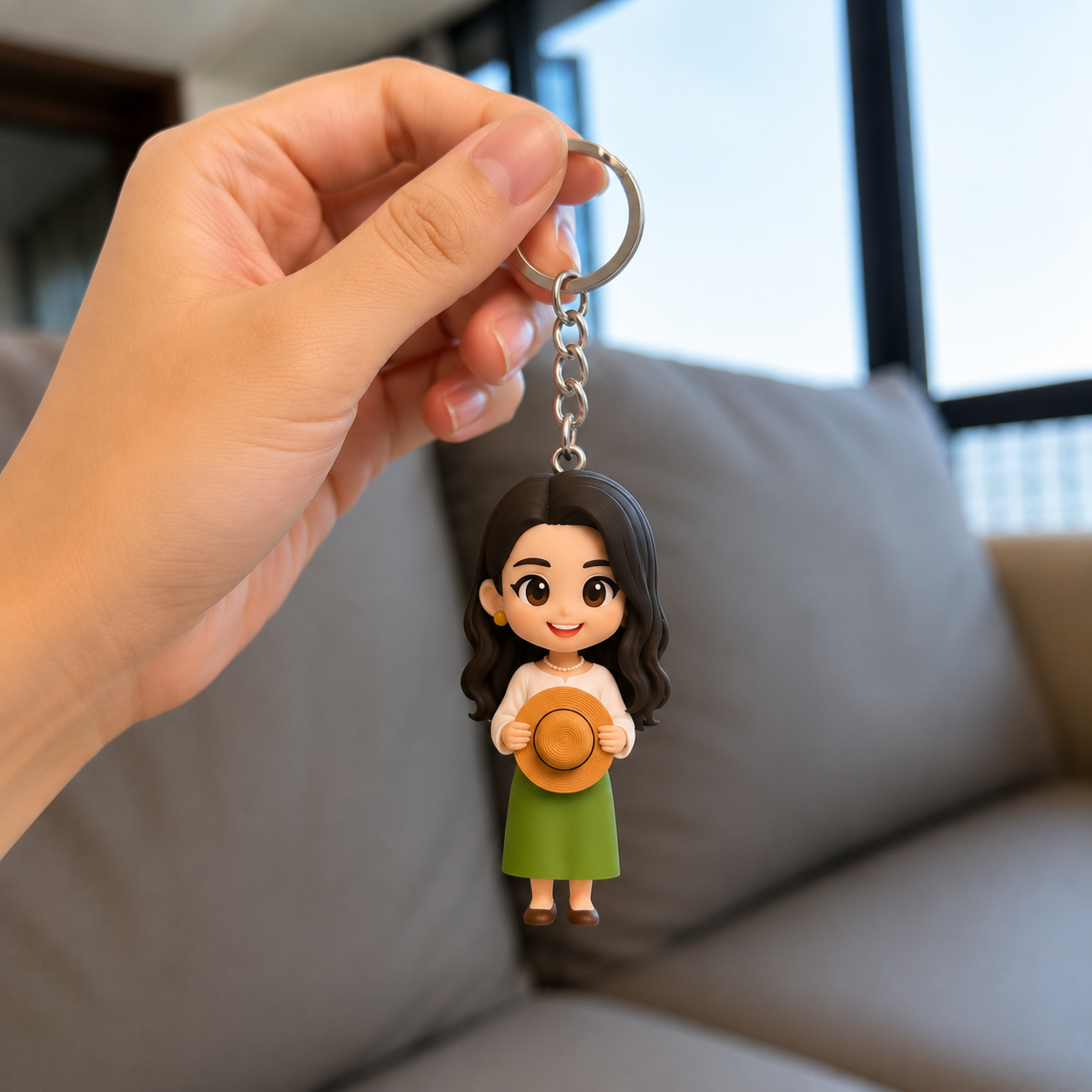 オリジナル3D旅行キーホルダー – 写真から作るフィギュア風記念品 カップル旅行・家族旅行の思い出ギフト